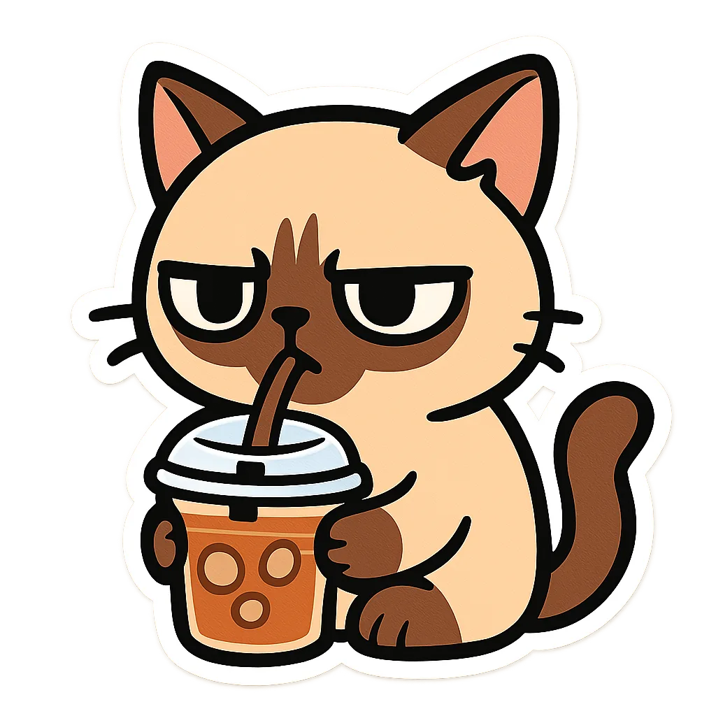 AI Sticker Maker sample made with GPT Image 1 Mini